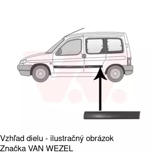 Lišta dverí POLCAR 23500041