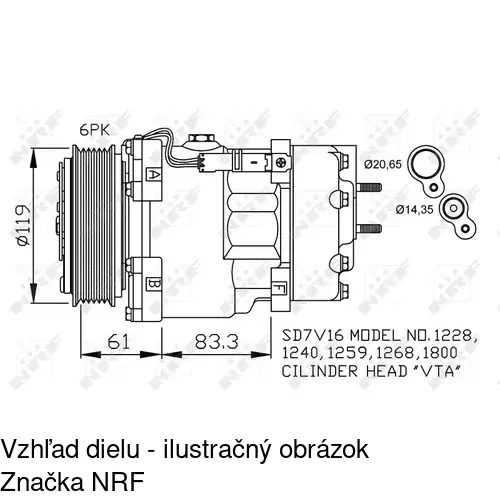 Kompresor AC POLCAR 2350KS-3S - obr. 1