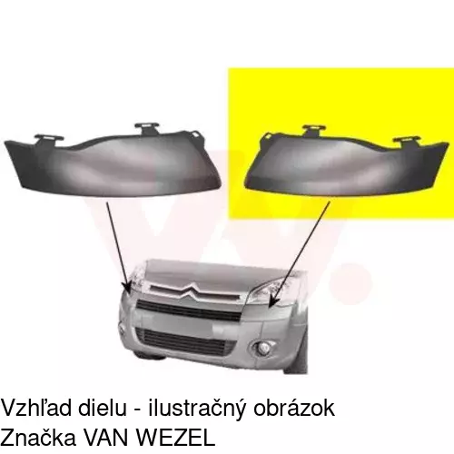 Lišta pod reflektorom POLCAR 235206-3