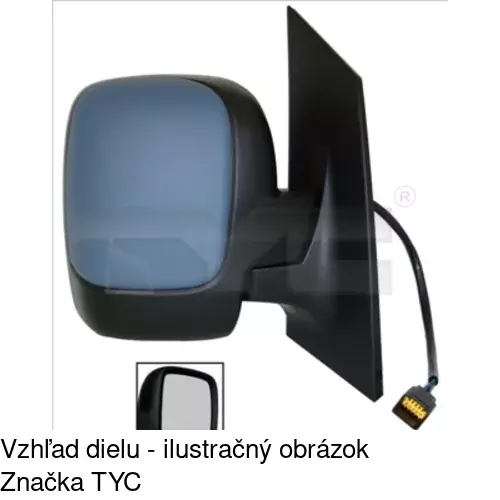 Rám vonkajšieho zrkadla POLCAR 239654PM