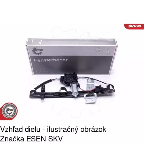 Elektrický mechanizmus okna dverí POLCAR 2406PSE1 - obr. 3