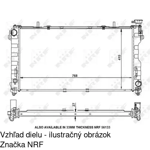 Chladiče vody POLCAR 2420082K