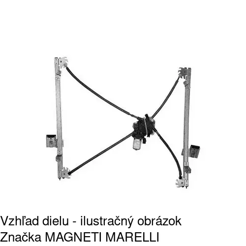 Elektrický mechanizmus okna dverí POLCAR 2421PSE1 - obr. 1