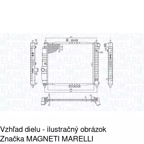 Chladiče vody POLCAR 250008-X - obr. 2