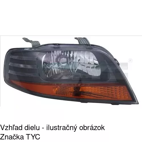 Hlavný reflektor POLCAR 2500101E - obr. 2