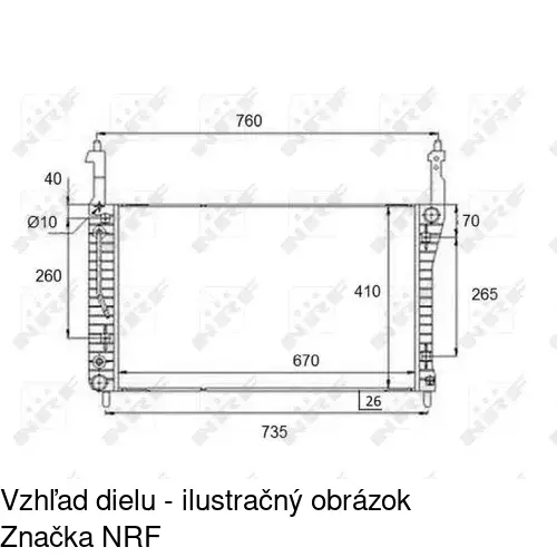 Chladiče vody POLCAR 255008-1