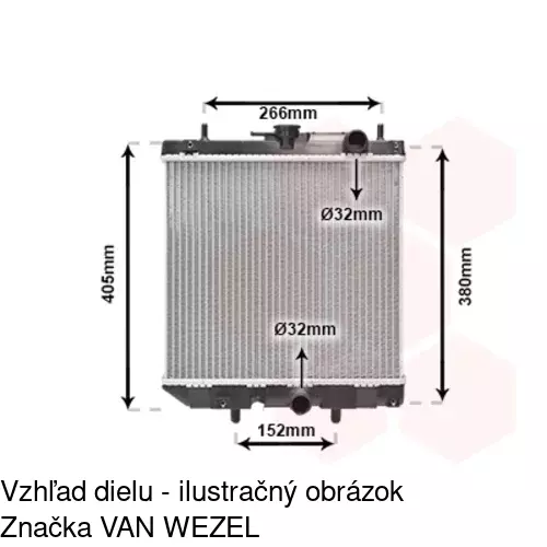 Chladiče vody POLCAR 260208-1 - obr. 1