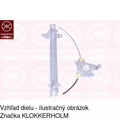 Mechanizmus sťahovania okna elektrický bez motora POLCAR 2713PSG2 - obr. 2