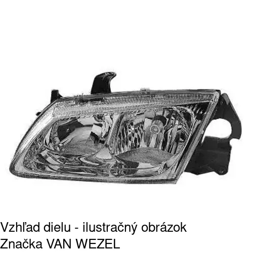 Hlavný reflektor POLCAR 2755100E - obr. 2