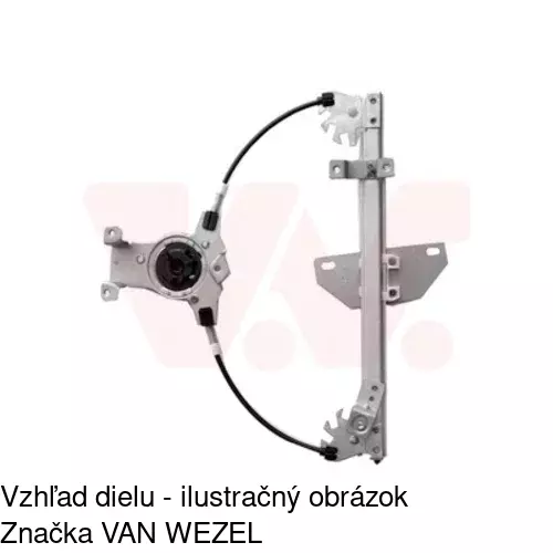 Elektrický mechanizmus okna dverí POLCAR 2759PSE4 - obr. 2