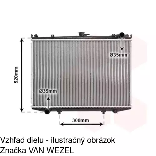 Chladiče vody POLCAR 276808-4 - obr. 1