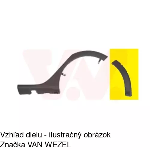 Lišta nárazníka 28B29615 /POLCAR/