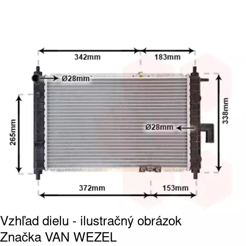 Chladiče vody POLCAR 290208A3 - obr. 3