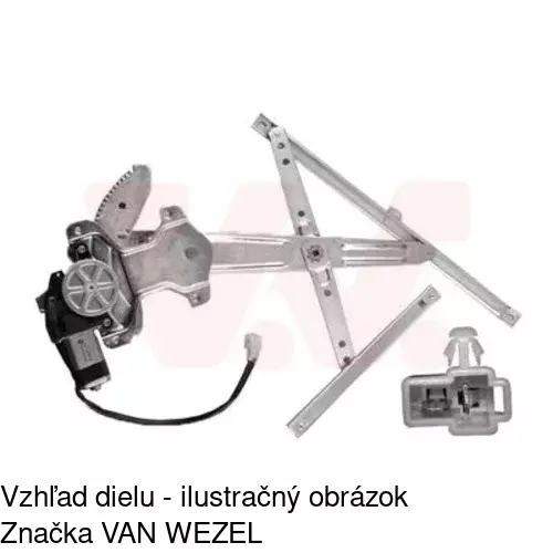 Elektrický mechanizmus okna dverí POLCAR 2902PSE2 - obr. 1