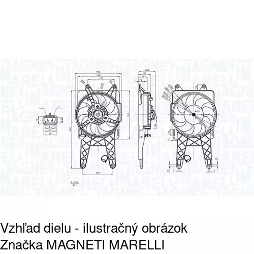 Ventilátory chladičov POLCAR 300223W1 - obr. 2