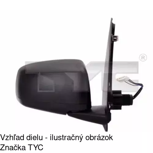 Rám vonkajšieho zrkadla POLCAR 300354TM - obr. 2