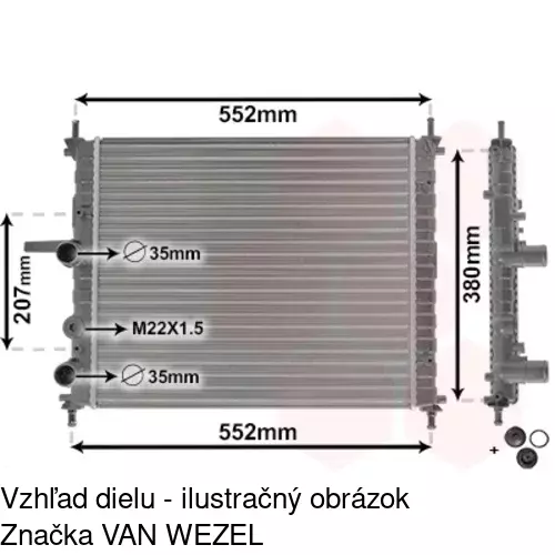 Chladiče vody POLCAR 301808-9 - obr. 4