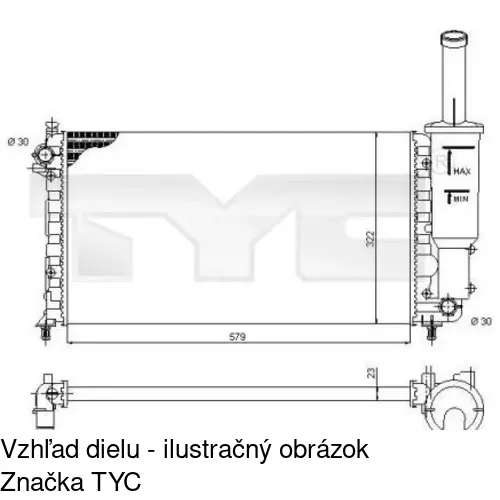 Chladiče vody POLCAR 302208-7