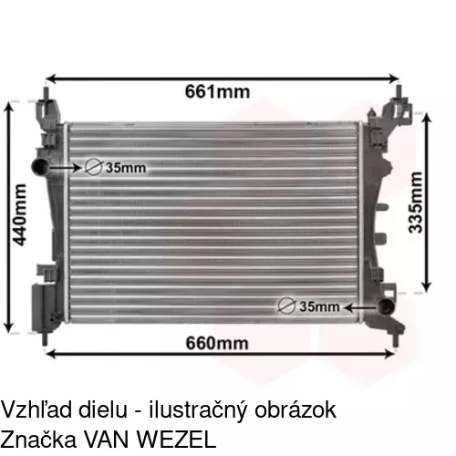 Chladiče vody POLCAR 302408-3 - obr. 4