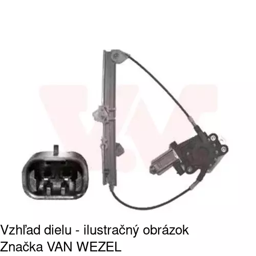 Elektrický mechanizmus okna dverí POLCAR 3024PSE5 - obr. 3