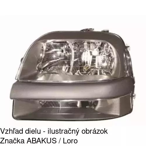 Hlavný reflektor POLCAR 3040101E - obr. 3