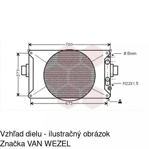 Chladiče vody POLCAR 305008-4 - obr. 1