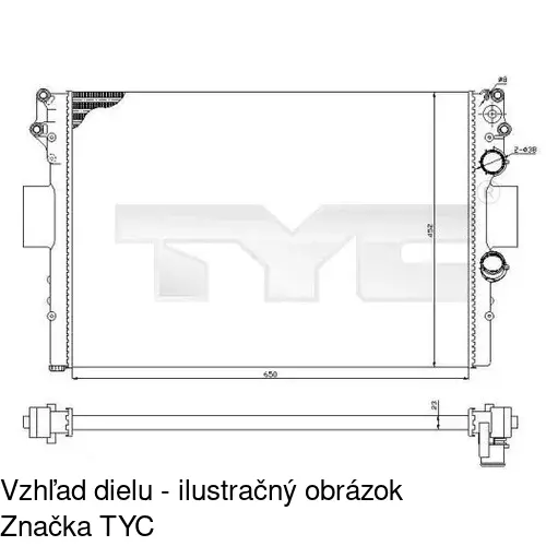 Chladiče vody POLCAR 305208-2 - obr. 1