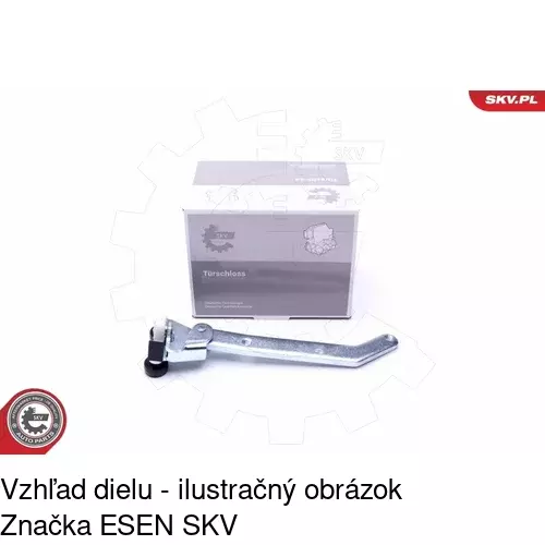 Vozík - kolieska pant posuvných dverí POLCAR 3052Z-70 - obr. 1