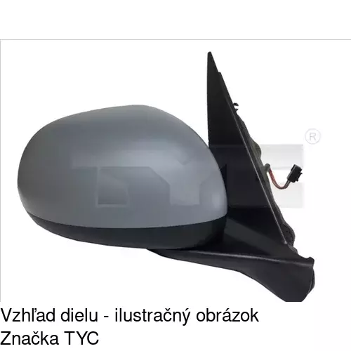 Vonkajšie zrkadlo POLCAR 30L1514E