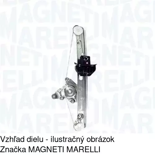 Elektrický mechanizmus okna dverí POLCAR 3201PSE4 - obr. 1