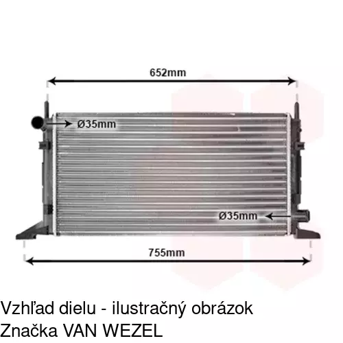 Chladiče vody POLCAR 320408A5 - obr. 2