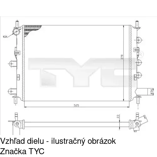 Chladiče vody POLCAR 3206083X - obr. 1