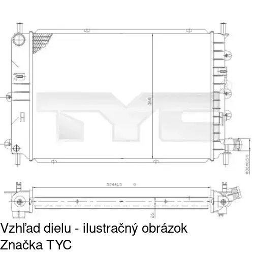 Chladiče vody POLCAR 320608A4 - obr. 1