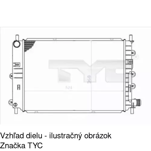 Chladiče vody POLCAR 320608A5