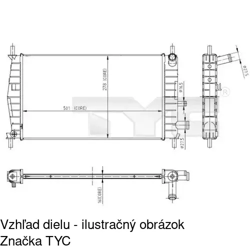 Chladiče vody POLCAR 321008-4