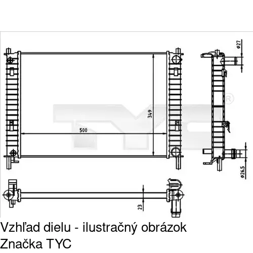 Chladiče vody 321208A1 /POLCAR/