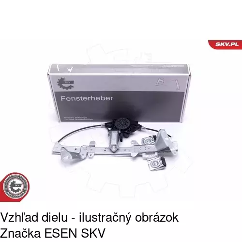 Elektrický mechanizmus okna dverí POLCAR 3212PSE4 - obr. 3