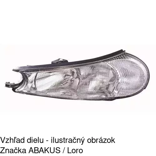 Hlavný reflektor POLCAR 321709-E - obr. 2