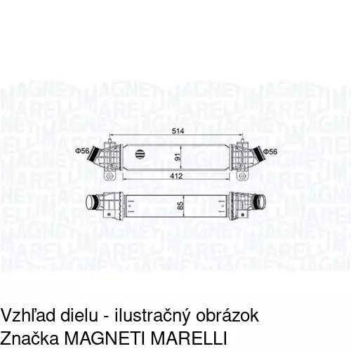 Chladiče vzduchu (Intercoolery) POLCAR 3218J81X