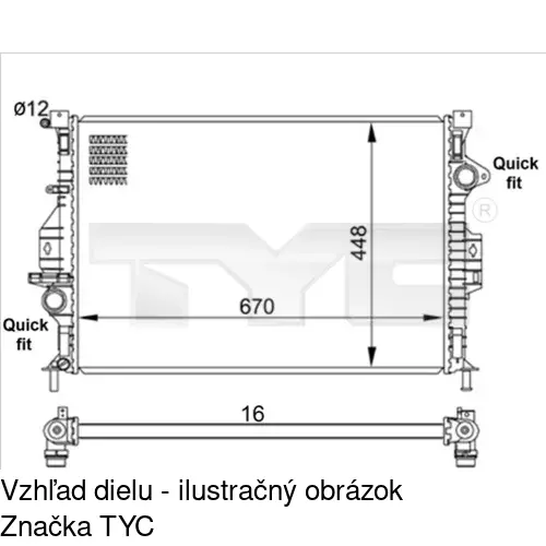 Chladiče vody POLCAR 321908-5