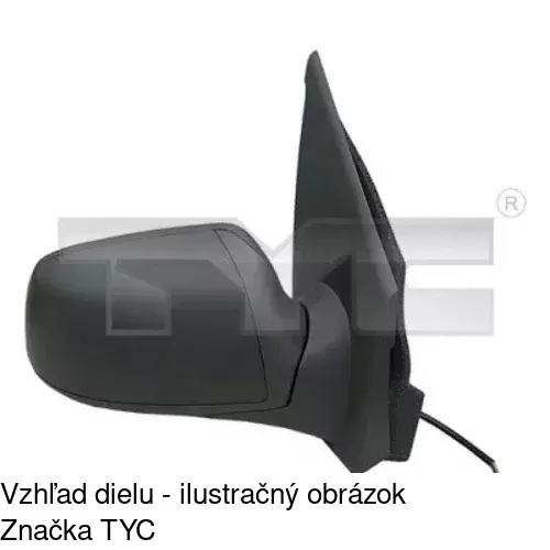 Vonkajšie zrkadlo 3237514E /POLCAR/ - obr. 5