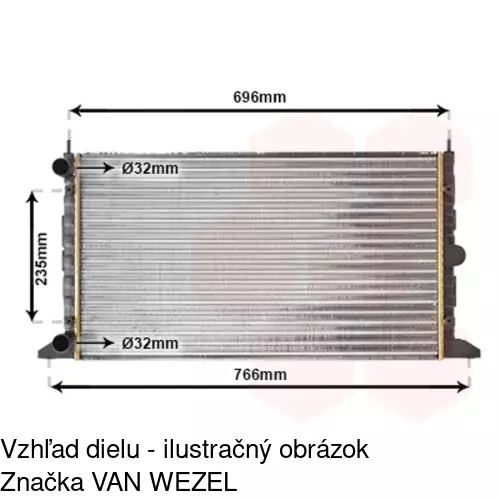 Chladiče vody POLCAR 3240084X - obr. 3