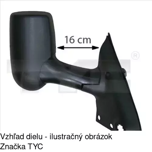 Sklo vonkajšieho zrkadla POLCAR 3247558E - obr. 5