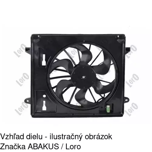 Ventilátory chladičov POLCAR 340123W1