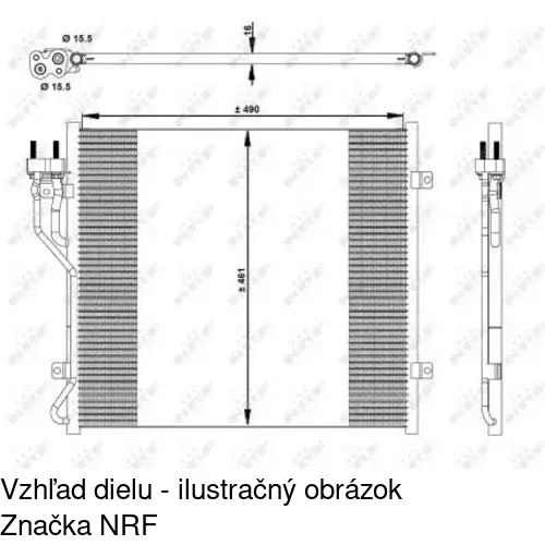 Chladiče klimatizácie POLCAR 3410K8C1