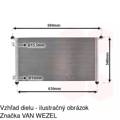 Chladiče klimatizácie POLCAR 3825K8C2 - obr. 2