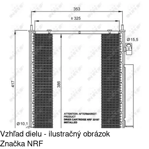 Chladiče klimatizácie POLCAR 3835K8C1 - obr. 1