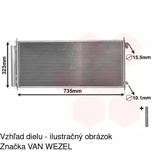 Chladiče klimatizácie POLCAR 3835K8C2 - obr. 2