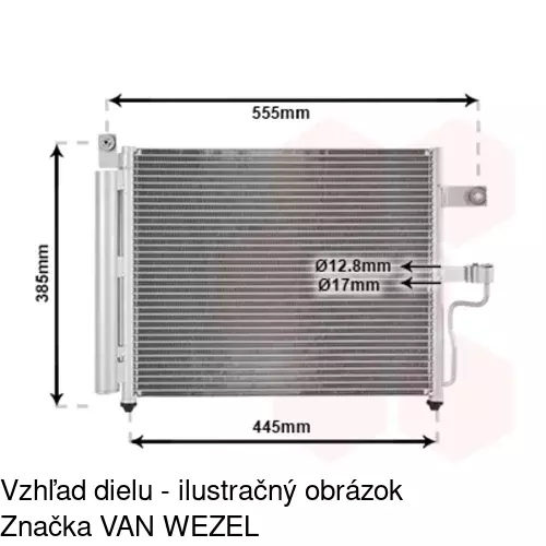 Chladiče klimatizácie 4007K8C1 /POLCAR/ - obr. 2