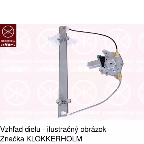 Mechanizmus sťahovania okna elektrický bez motora POLCAR 4007PSG5